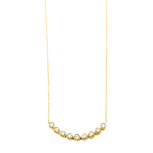 Collier Collier diamants en or jaune 58 Facettes