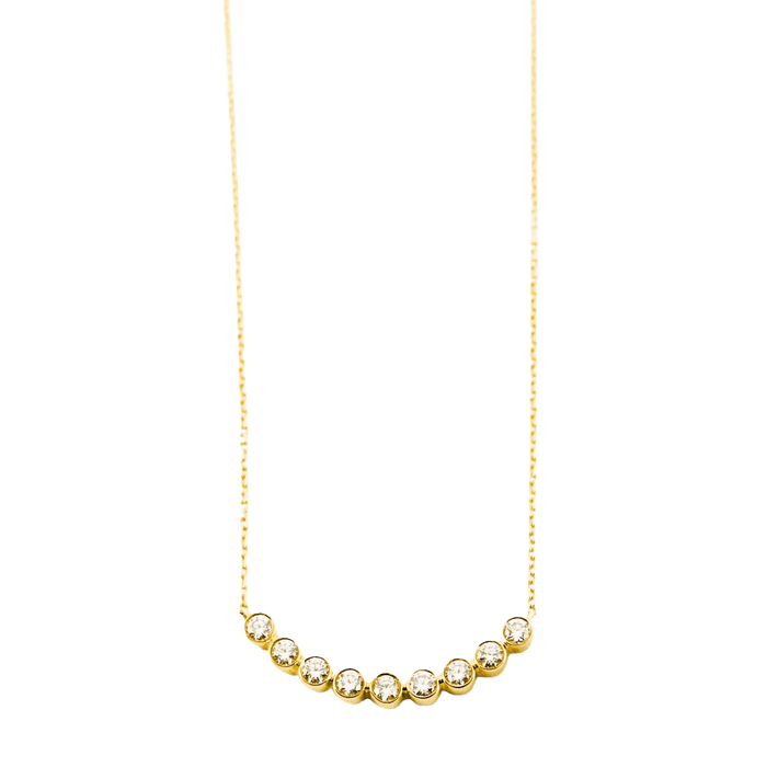 Collier Collier diamants en or jaune 58 Facettes