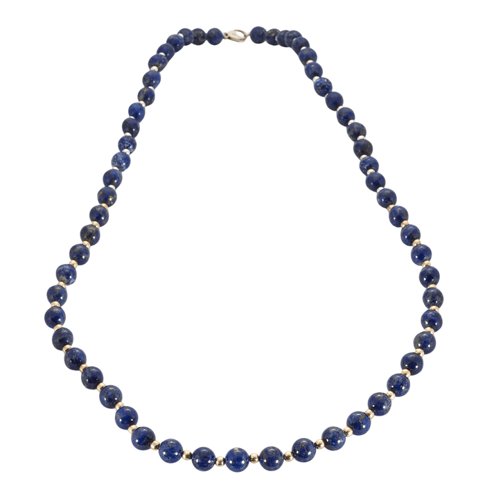 Collier Sautoir lapis lazuli et argent 58 Facettes 65500006