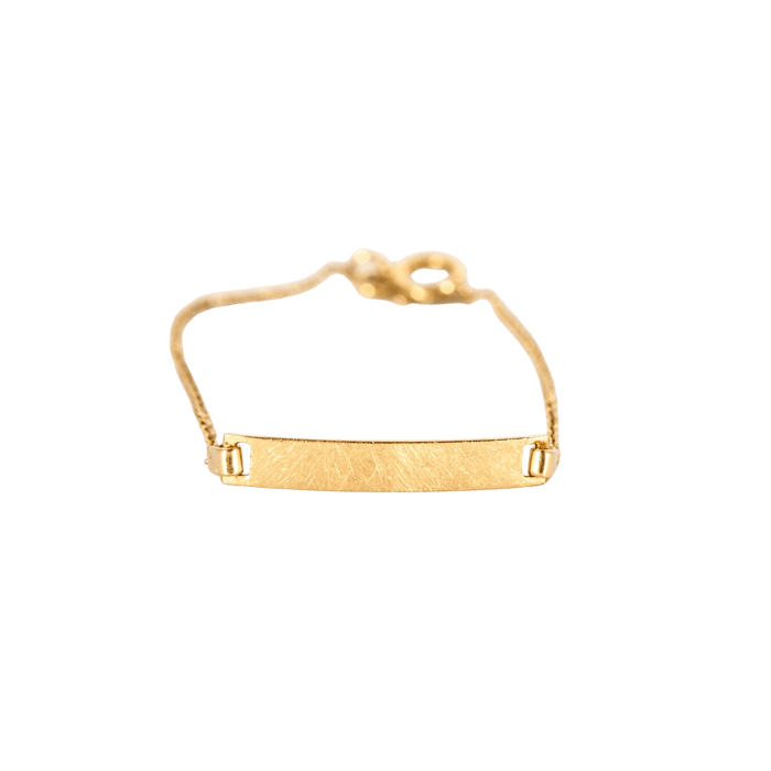 Bracelet Gourmette pour bébé or jaune 58 Facettes LP874/8