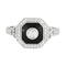 Bague 50 MAUBOUSSIN - Palazzo Portofino- Bague or gris, diamants et laque noire 58 Facettes DV2415-2