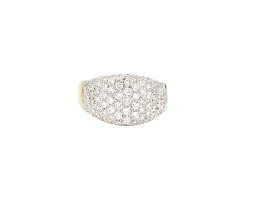 Damiani - Ring in goud giallo en bianco met diamanten