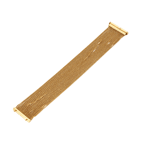 Bracelet Bracelet souple avec nombreuses chainettes en or jaune perlé 58 Facettes DV0624-17