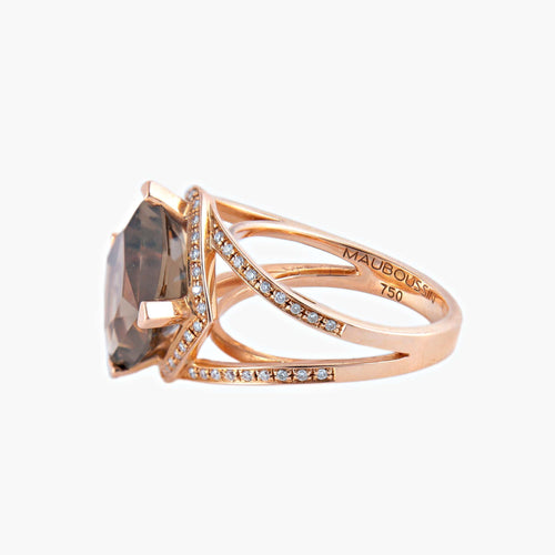 戒指 51 Mauboussin - 玫瑰金与钻石情感色彩戒指 58 Facettes BO/220072