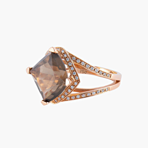 戒指 51 Mauboussin - 玫瑰金与钻石情感色彩戒指 58 Facettes BO/220072