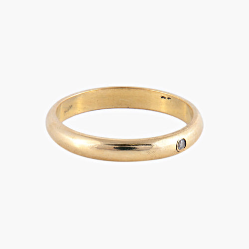 Bague 53 / Diamants Bague alliance «One» en or jaune 18k et diamant 58 Facettes BO/220024 RIV