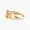 Bague 54 / Citrine / Or Jaune Bague "Moon" en or jaune 18 carats et citrine 58 Facettes BO/220040