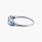 Anillo 47.5 Anillo «Songe» Art Deco en oro blanco de 18 quilates y zafiros, diamantes 58 Facettes BO/220030 RIV