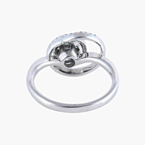 Ring 53 Ring "Spiral" i 18 karat hvidguld og diamanter 58 Facettes BO/220071