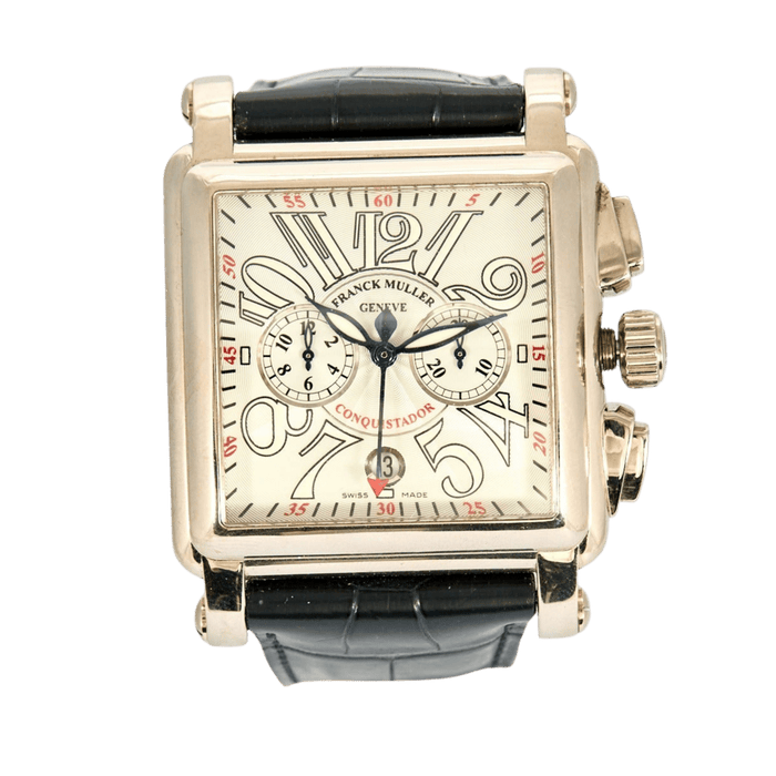 Montre FRANCK MULLER - Montre Conquistador Cortez, or blanc 58 Facettes DV7827-2