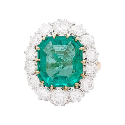 Bague 58 Bague Marguerite Emeraude 58 Facettes
