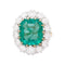 Bague 58 Bague Marguerite Emeraude 58 Facettes