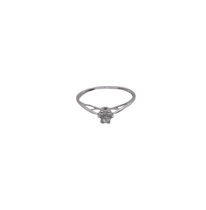 Solitaire witgouden diamant