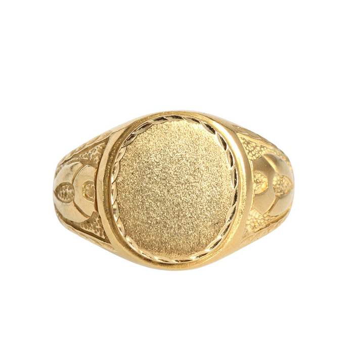 oval gold seal