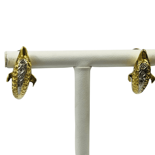 Boucles d'oreilles Boucles d'Oreilles 2 Ors avec Emeraudes et Diamants 58 Facettes 20400000819