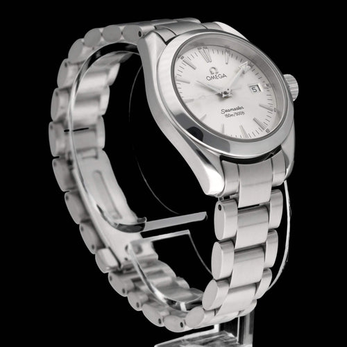 Omega Seamaster Aqua Terra - Naisten kvartsikello terästä 29 mm 58 Facettes OMG/SEA/271