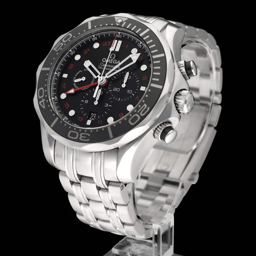 Omega Seamaster Diver 300 M GMT Uhr - 44 mm Stahl Uhr 58 Facettes OMG/SEA/322