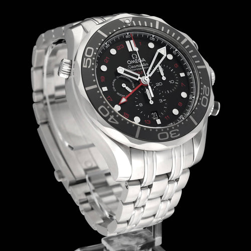 Omega Seamaster Diver 300 M GMT Uhr - 44 mm Stahl Uhr 58 Facettes OMG/SEA/322