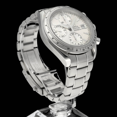 Omega Speedmaster Date Watch - 40 mm automatic steel watch, ref. 3211.30 58 Facettes OMG/SPE/473