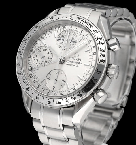 Omega Speedmaster Day-Date Watch - 39 mm automatic steel watch 58 Facettes OMG/SPE/536