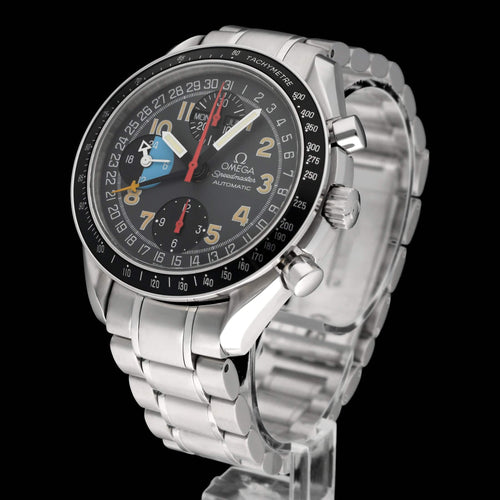 Orologio Omega Speedmaster Day Date - Orologio 39 mm acciaio rif. 3520.53.00 (1998) 58 Facettes OMG/SPE/543