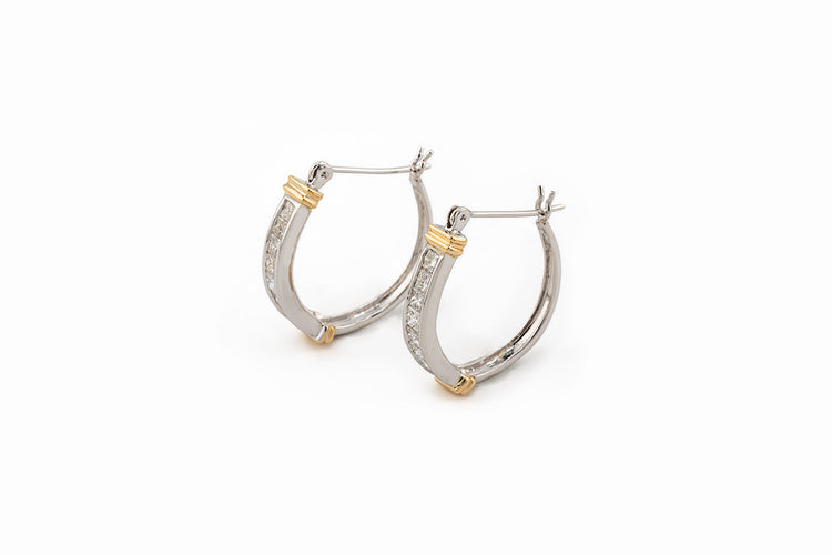 Boucles d'oreilles Oro Giallo Boucles d’oreilles créoles en or jaune 18 kt 58 Facettes ORC128
