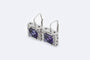 Boucles d'oreilles Oro Bianco Boucles d’oreilles en or blanc 18 kt avec améthystes 58 Facettes ORC189