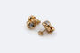 Boucles d'oreilles Boucles d’oreilles en or jaune et or blanc 18 kt 58 Facettes