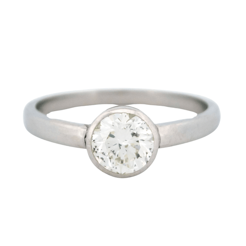 53.5 Bague de fiançailles solitaire diamant platine 58 Facettes 18B834EDE28F4D3E904020F0715FE977