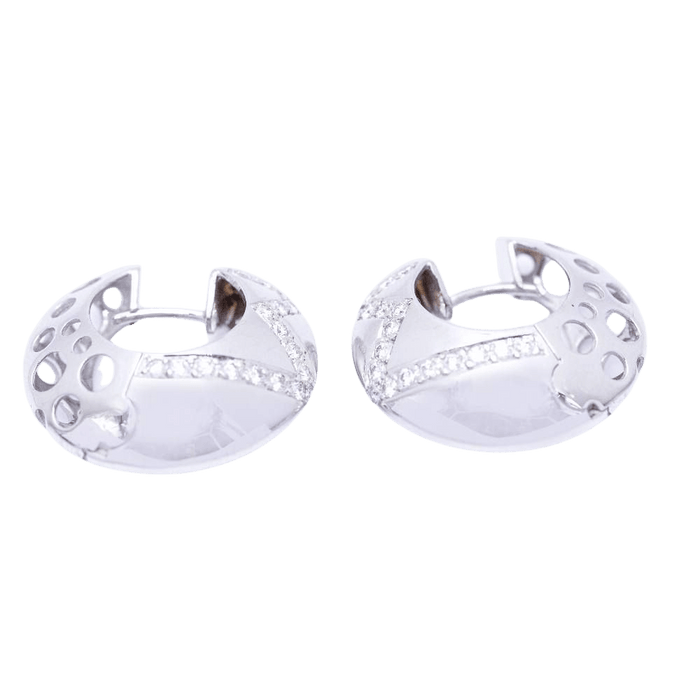 Boucles d'oreilles Boucles d'oreilles HARLEK en or avec diamants 58 Facettes N102940EJ