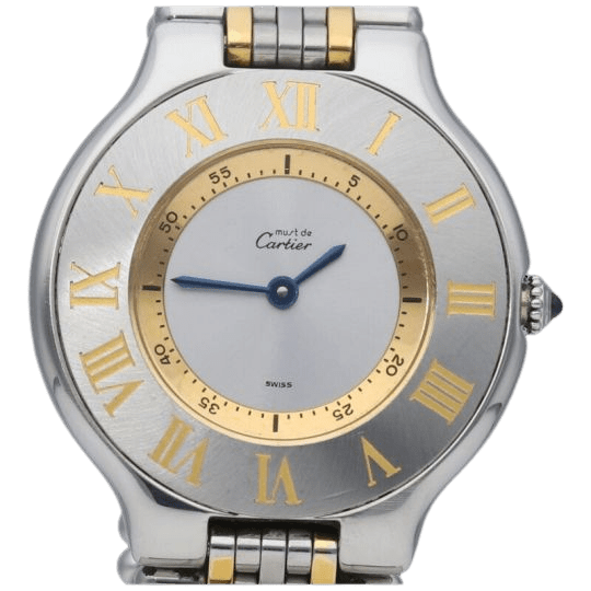 Montre Cartier Montre Must 21 Or Jaune 18K / Acier 58 Facettes MT40594