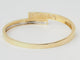Bracelet Bracelet jonc plat ouvrant en or jaune 18 kt et diamants 58 Facettes 33362