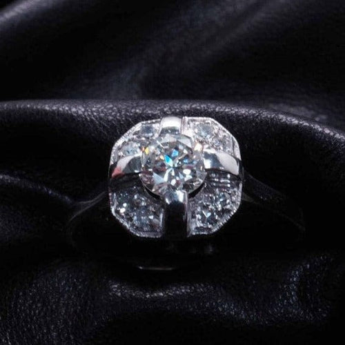 Bague 58 Bague art déco diamants 58 Facettes 3776