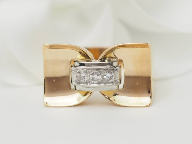 Bague 56 Bague Tank en or jaune 18 ct et diamants 58 Facettes 33199