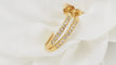 Boucles d'oreilles Boucles d’oreilles demi-créoles en or jaune 18 kt et diamants 58 Facettes 28053