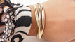Bracelet Cartier Trinity - Bracelet demi-jonc en or jaune, rose et blanc 18 ct 58 Facettes 31245