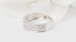 Bague 50 Bague en or blanc 18 ct sertie de diamants 58 Facettes 21045