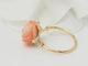 Bague 56 Bague fleur Art nouveau en or jaune 18 ct et corail 58 Facettes 33418