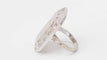 Bague 45.5 Carolina Bucci - Bague Emerauld Cut Ring en or blanc et diamants 58 Facettes 32862