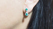 Boucles d'oreilles Pendants d’oreilles en or gris 18 ct, émeraudes et diamants 58 Facettes 31131
