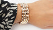 Bracelet Bracelet Tank années 1940 en or rose 18 kt 58 Facettes 32435