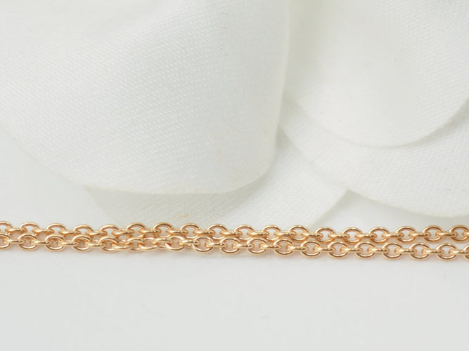 Collier Collier solitaire en or rose 18 kt et diamant taille brillant 58 Facettes 3GR18