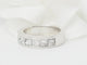 Bague 53 Demi-alliance en or blanc 18 kt et diamants taille princesse 1,50 ct 58 Facettes 33243