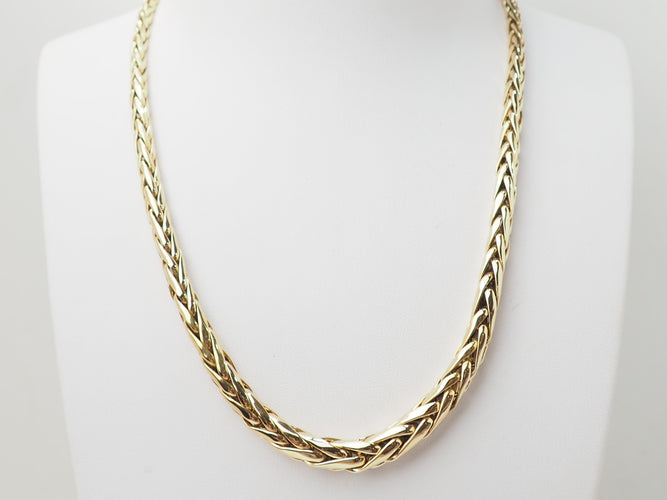 Collier Collier maille palmier en or jaune 18 kt 58 Facettes 33252