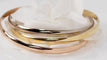 Bracelet Cartier Trinity - Bracelet demi-jonc en or jaune, rose et blanc 18 ct 58 Facettes 31245