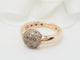 Bague 48 Bague boule en or rose 18 ct et diamants cognac 58 Facettes 33256