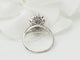 Bague 56 Bague marquise en or blanc 18 ct, saphir et diamants 58 Facettes 33283