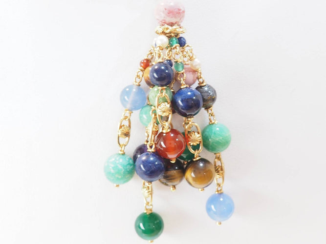 Pendentif Pendentif grappe en or jaune 18 ct et pierres fines 58 Facettes 33285