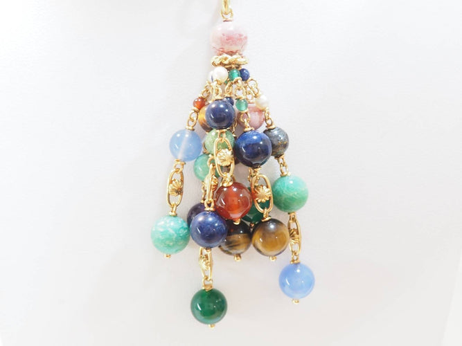 Pendentif Pendentif grappe en or jaune 18 ct et pierres fines 58 Facettes 33285