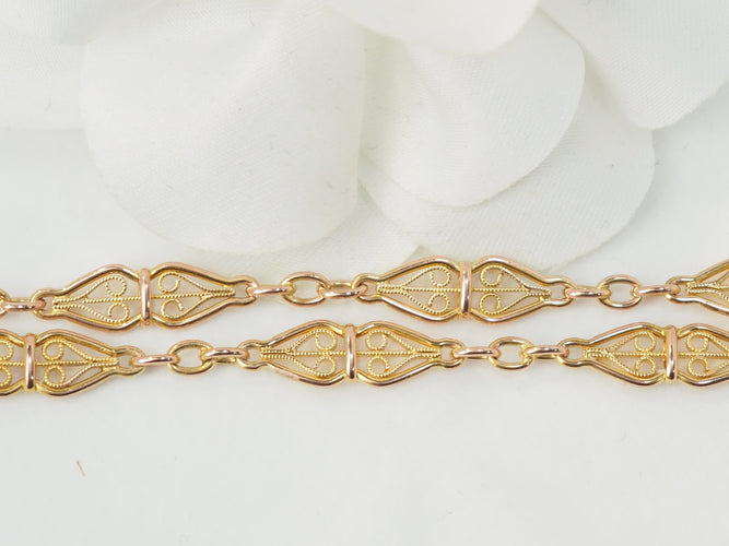 Collier Collier maille filigrane en or jaune 18 ct 58 Facettes 33512